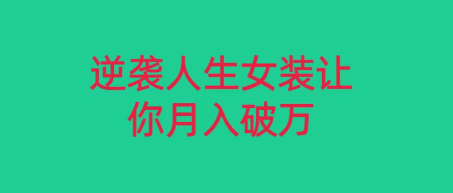 fy2411期-小红书女装无货源月入过万，只要努力就会有成效！