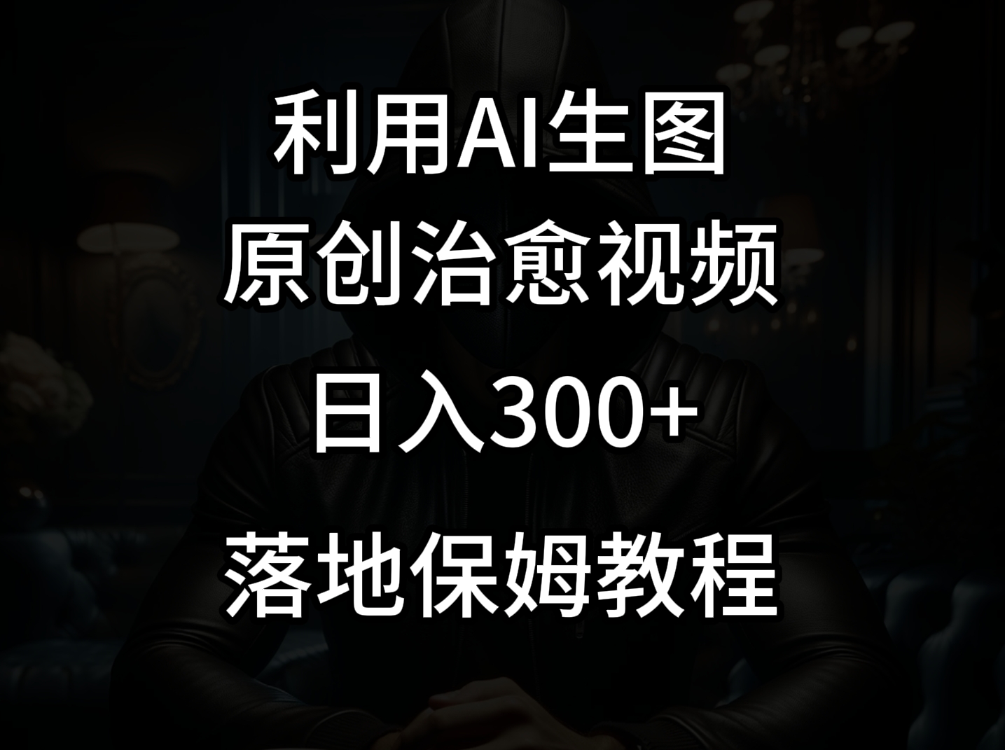 fy2463期-抖音最新爆款项目，治愈视频，仅靠一张图日入300+