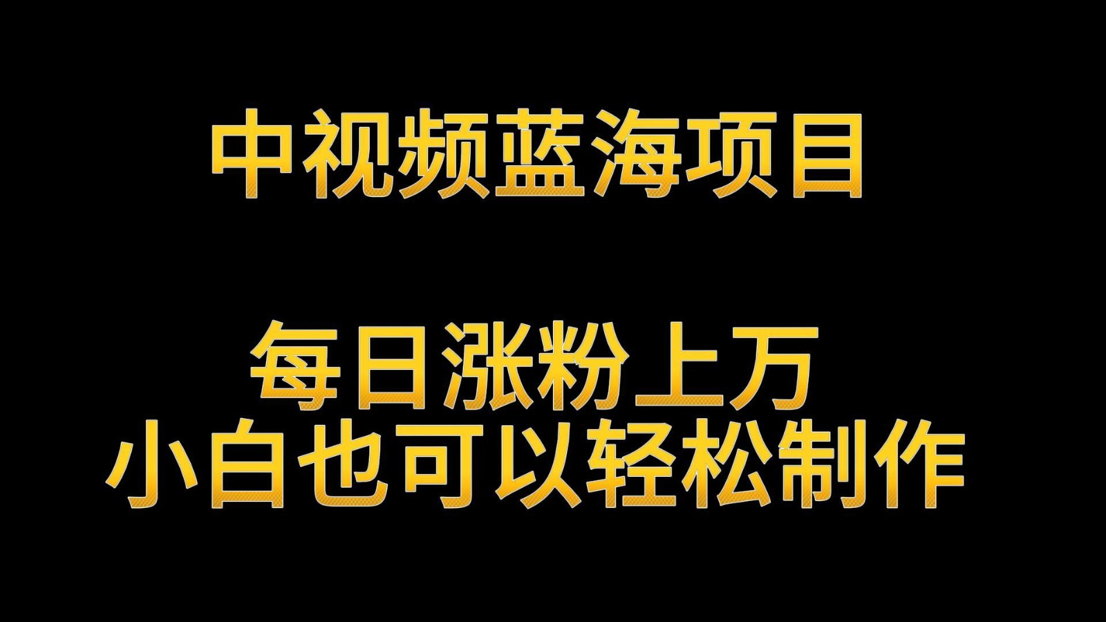 fy2904期-中视频蓝海项目，解读英雄人物生平，每日涨粉上万，小白也可以轻松制作，月入过万