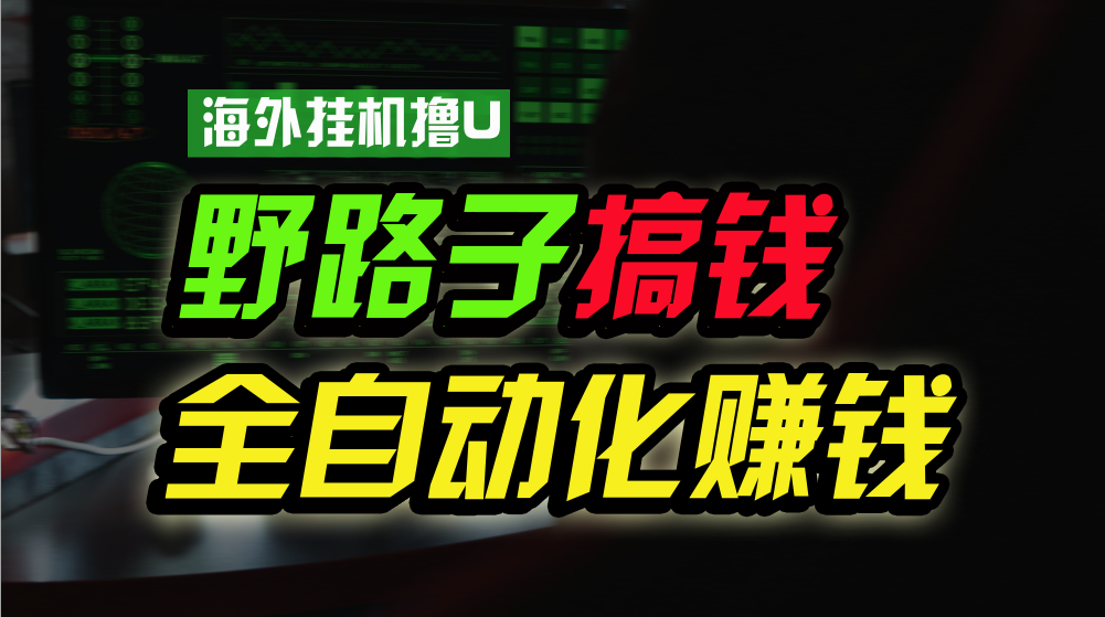 fy3740期-海外挂机撸U新平台，日赚15美元，全程无人值守，可批量放大，工作室内部项目！