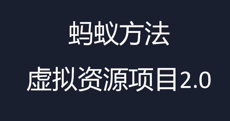 fy1171期-虚拟资源掘金课，虚拟资源的全套玩法 价值1980元