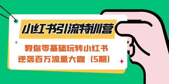 fy1524期-小红书引流特训营-第5期：教你零基础玩转小红书，逆袭百万流量大咖