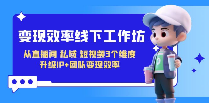 fy1449期-变现-效率线下工作坊，从直播间、私域、短视频3个维度 升级IP+团队变现效率