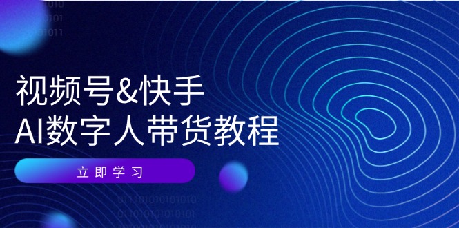 FY4315期-视频号快手AI数字人带货教程：认知、技术、运营、拓展与资源变现