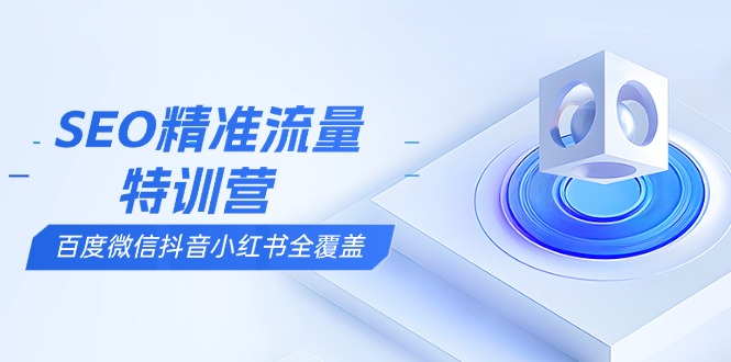 （13851期）SEO精准流量特训营，百度微信抖音小红书全覆盖，带你搞懂搜索优化核心技巧